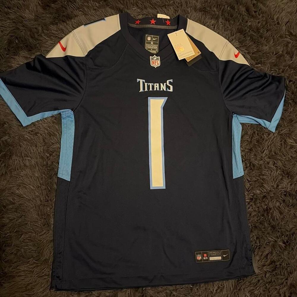 Nike Titans Ward #1 Limited Jersey Navy Men’s M NWT